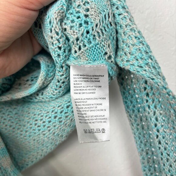 NWT Urban Outfitters S Blue Ruffles Cropped Sweater Cardigan Y2K - Picture 5 of 7